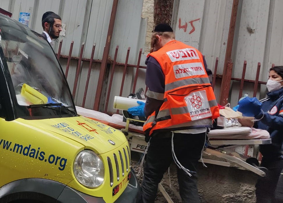 פינוי הפעוט לבית החולים