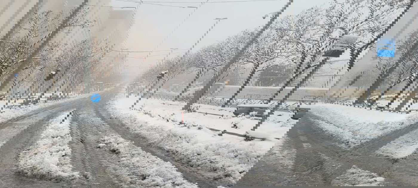 זווית אומנותית מיוחדת: השלג הזך בירושלים