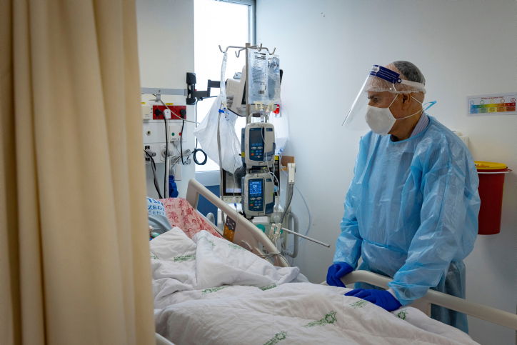 מחלקת קורונה בבית החולים שערי צדק