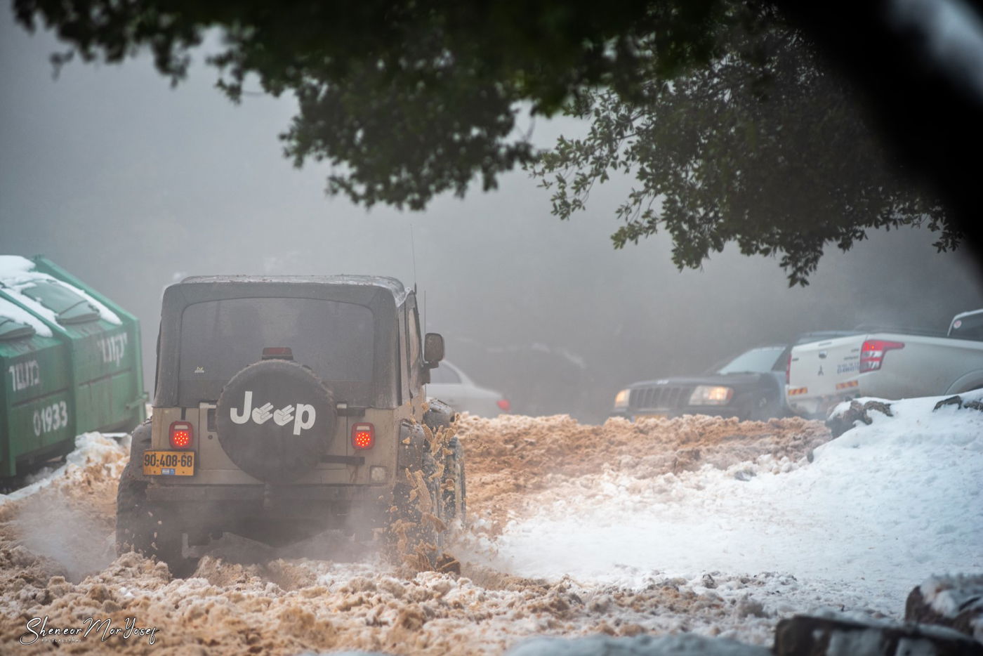 גלריה חורפית: השלג שירד בסופ"ש בהר מירון