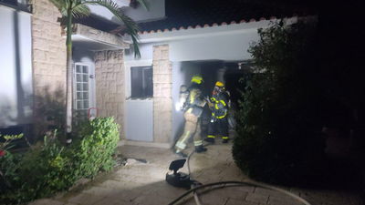 השריפה בקיסריה • בוידיאו: מפקד האירוע להב מג'די טיארה