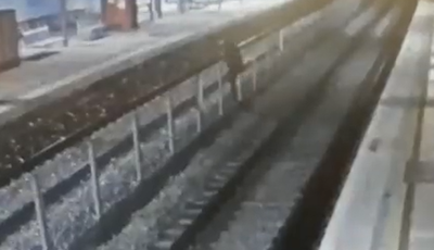 כמעט אסון: הרכבת עצרה בשניה האחרונה