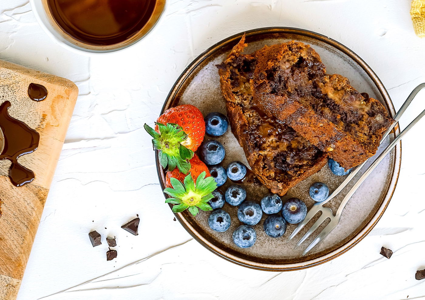 עוגת שוקולד בננה בחושה