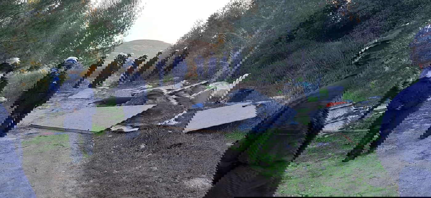 כוחות צבא ומשטרה הרסו מבנים בחומש