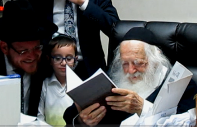 הרב גנוט עם מו"ר מרן הגר"ח קנייבסקי