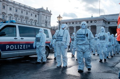 הפגנה נגד מגבלות קורונה באוסטריה