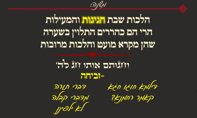 חגיגה י' • סיכום והמחשה של הדף היומי