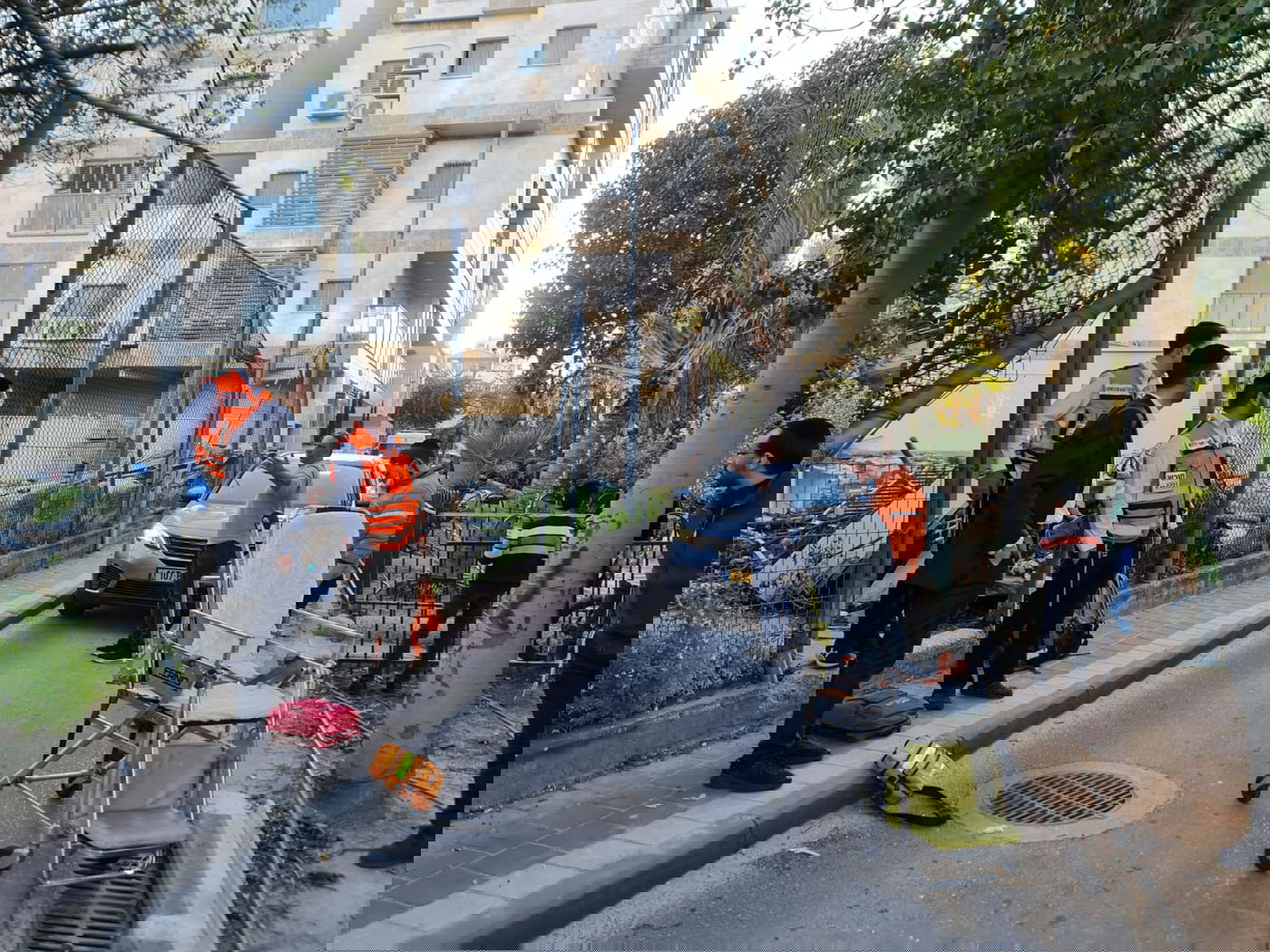 מזירת התאונה ברחוב רמז