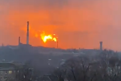 תיעוד מפחיד: הפצצות בסמוך לעיר אומן