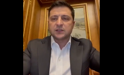 מהסלולר האישי; המסר של נשיא אוקראינה