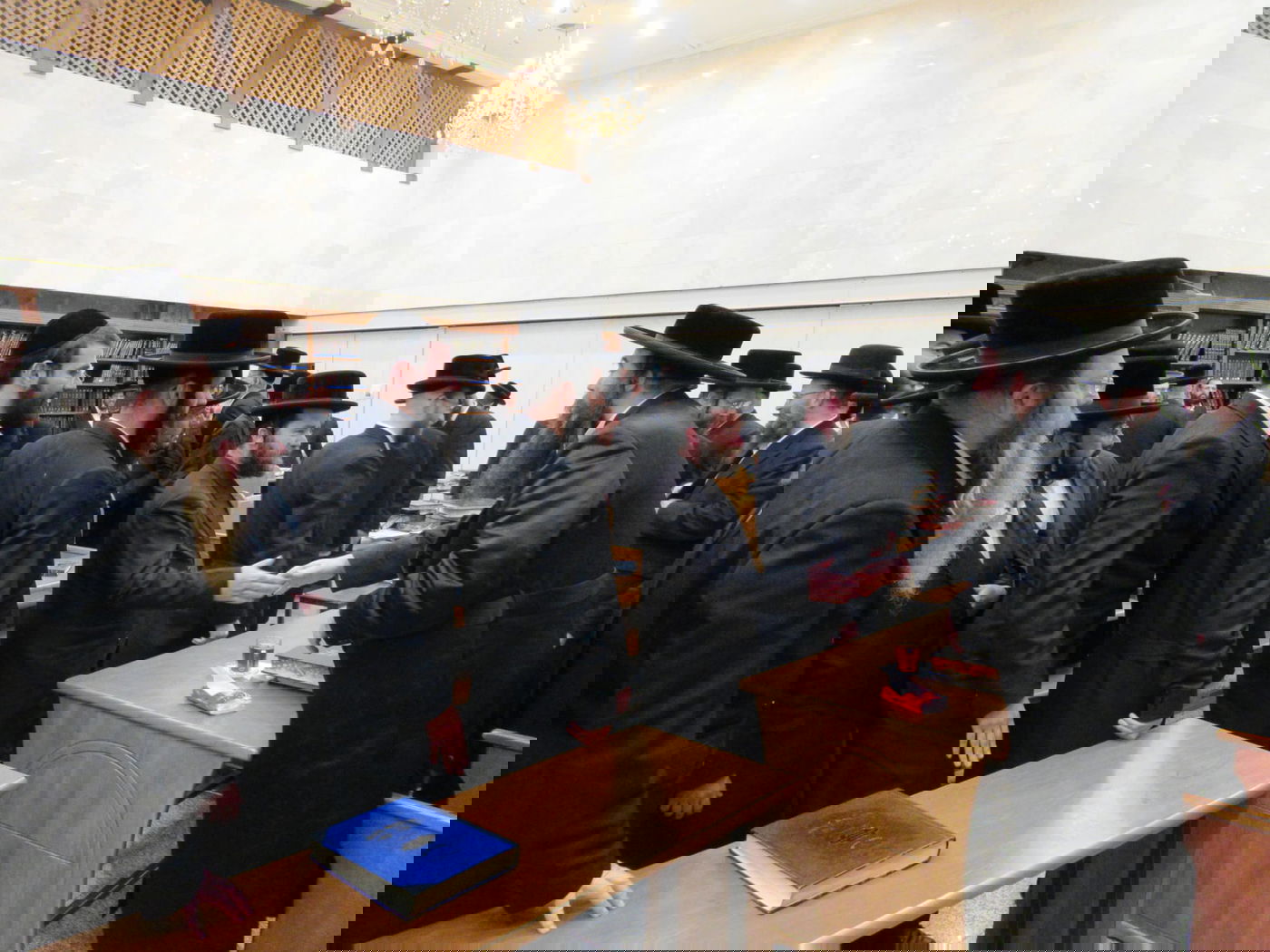 אב"ד צאנז בנתניה מסר שיעור בביתר עילית