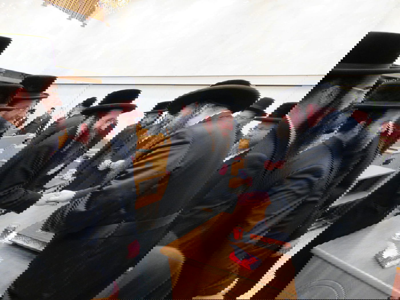 אב"ד צאנז בנתניה מסר שיעור בביתר עילית