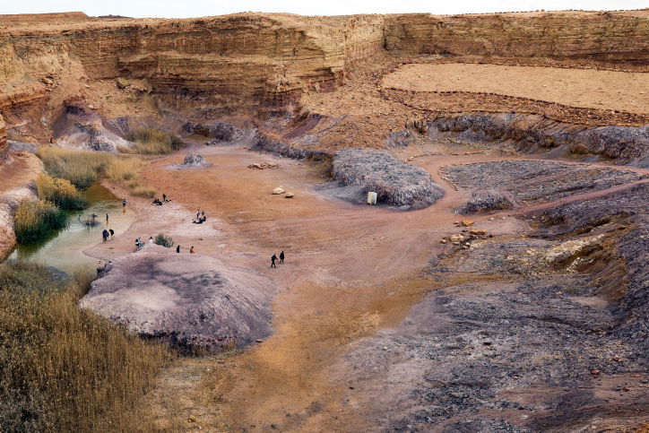 הפארק הגיאולוגי שמורת רמון בדרום, אתמול