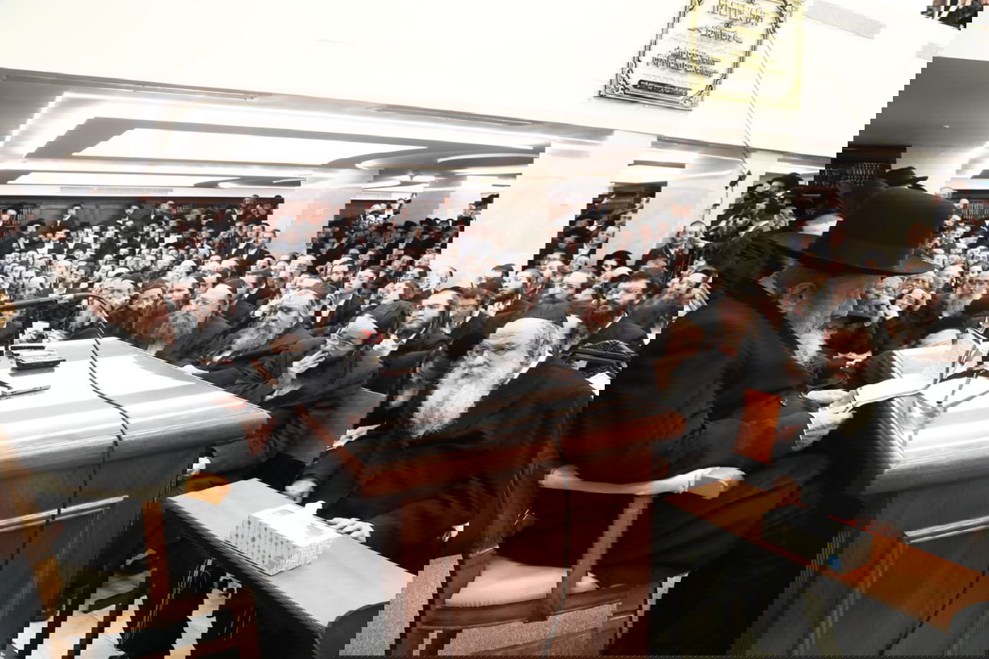 הגר"ד לנדו מסר שיעור בביהמ"ד של הגר"ש אלתר • תיעוד