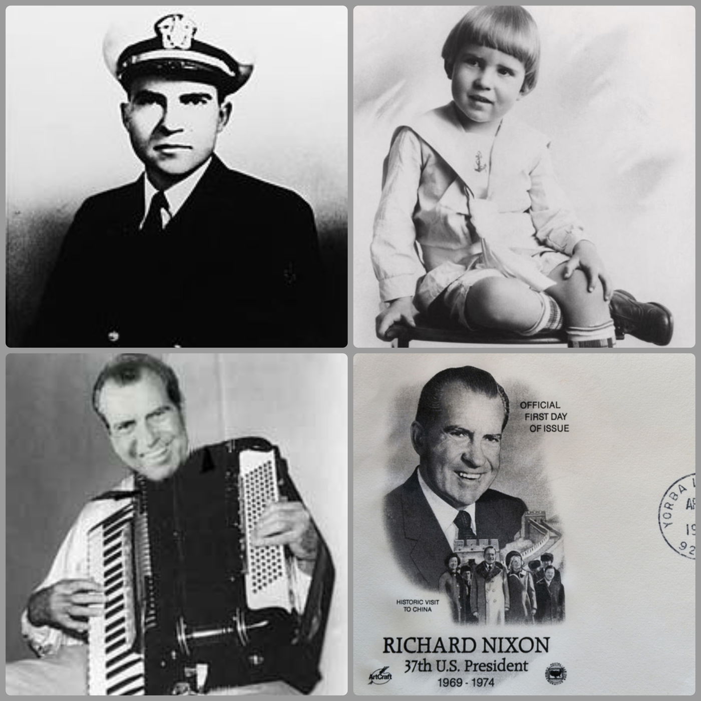 ניקסון כילד, כחייל, כנשיא וכמוסיקאי