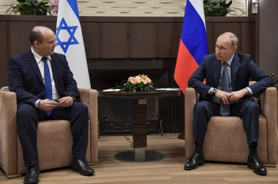 ראש הממשלה בנט עם נשיא רוסיה פוטין