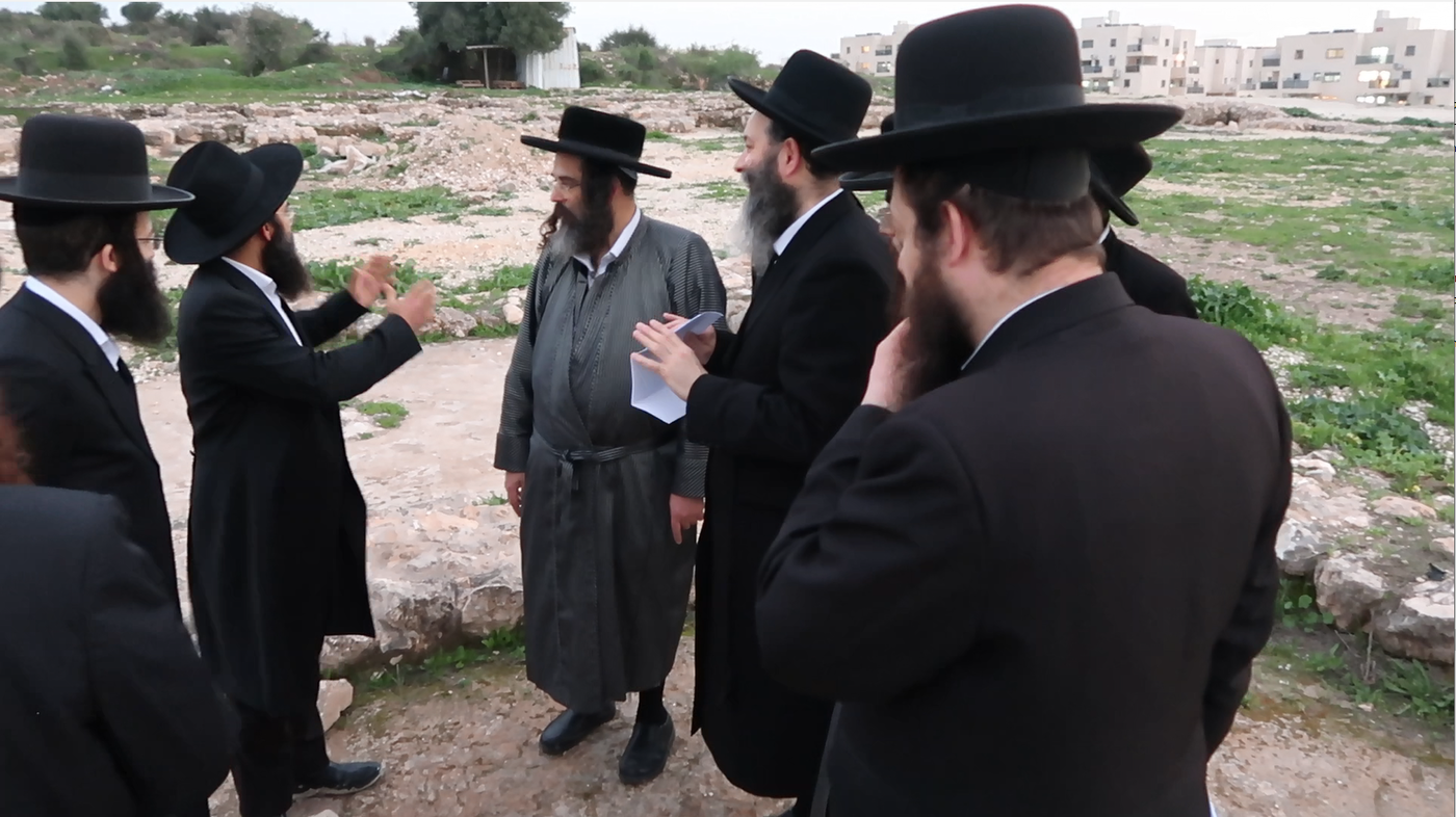 הגר"מ ברנדסדורפר בביקור בימים האחרונים ב'תל ירמות'