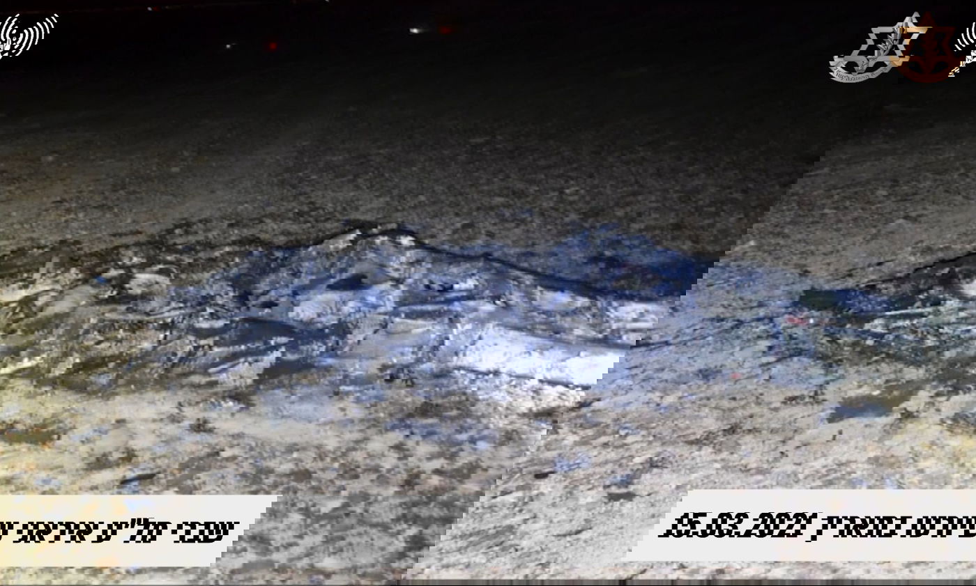 שברי המל"טים שיורטו על ידי מטוסי "אדיר"