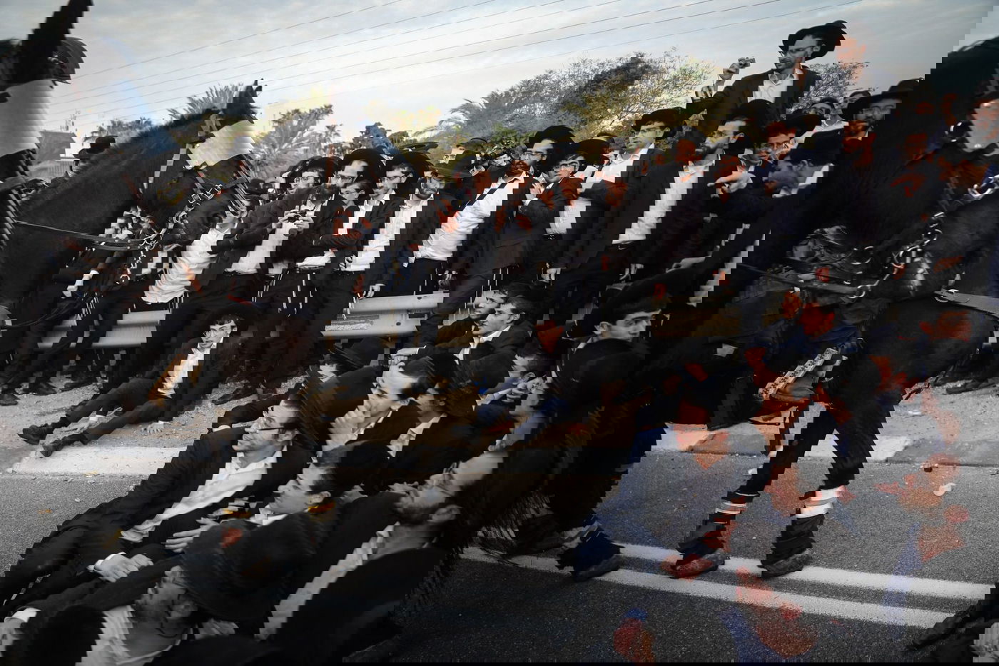 מפגיני "הפלג" חסמו את כביש גהה בכניסה לבני ברק