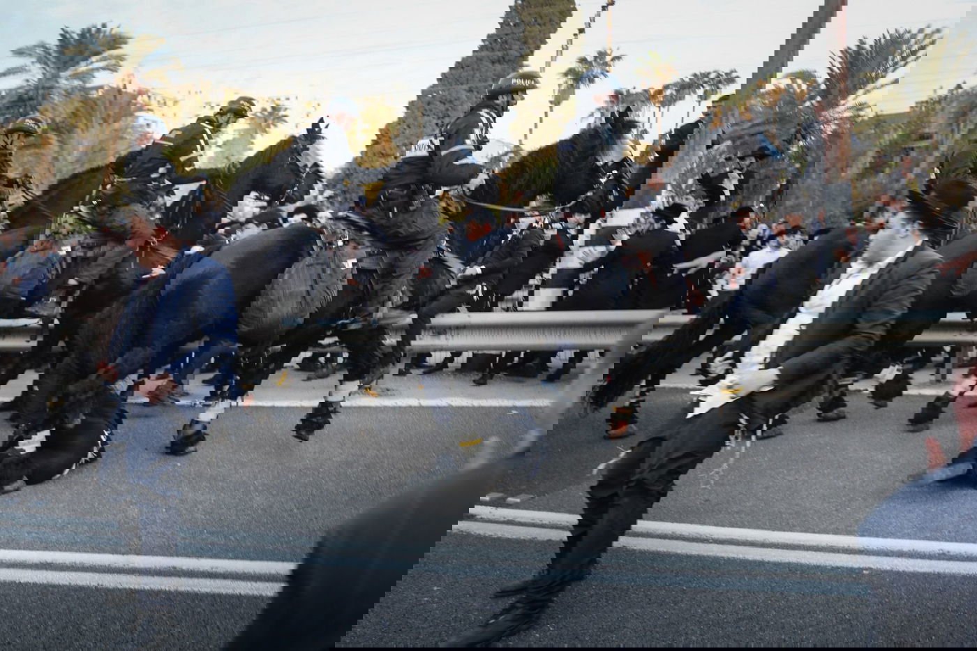 מפגיני "הפלג" חסמו את כביש גהה בכניסה לבני ברק