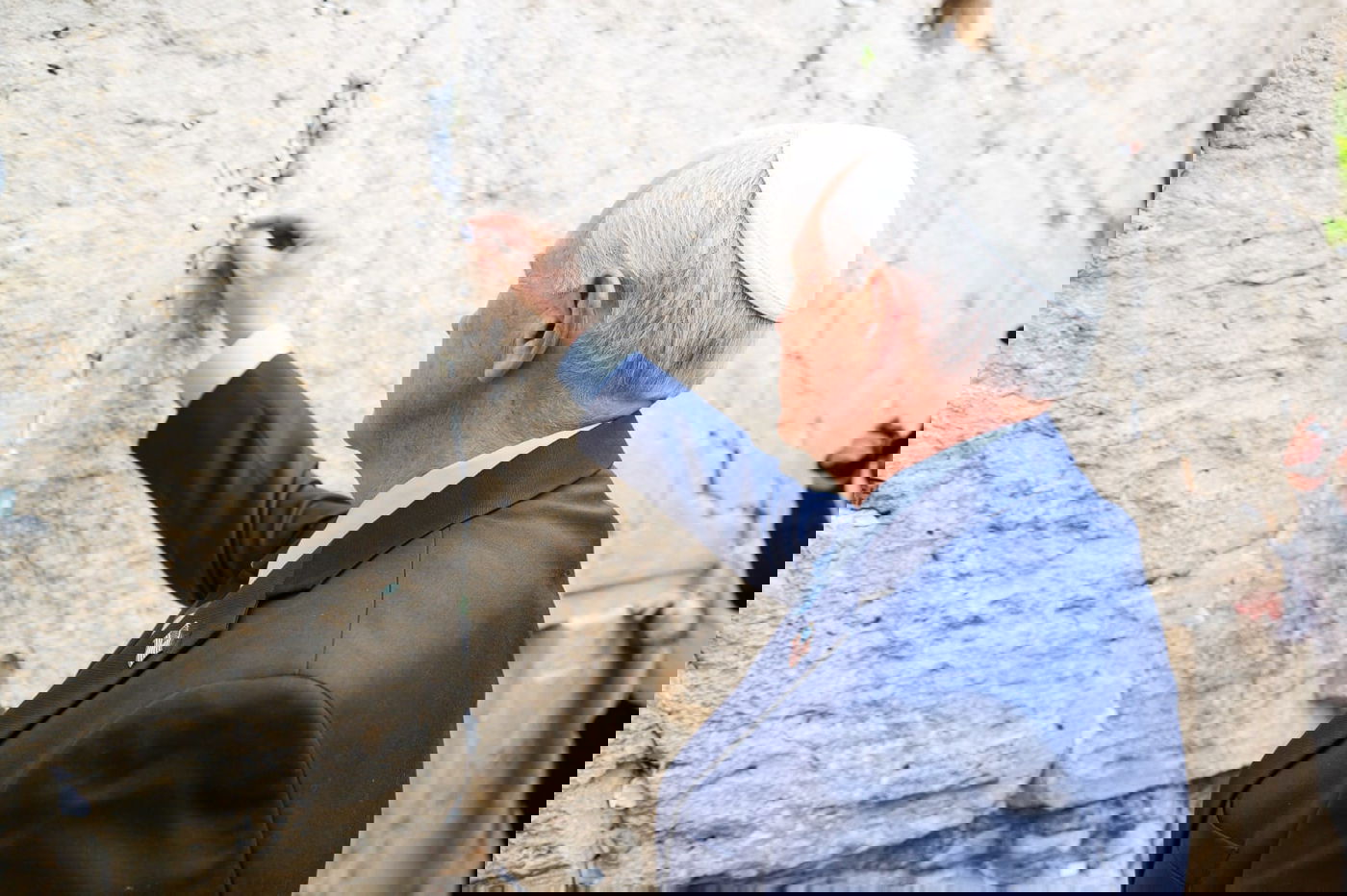 סגן הנשיא לשעבר פנס, הגיע לביקור בכותל