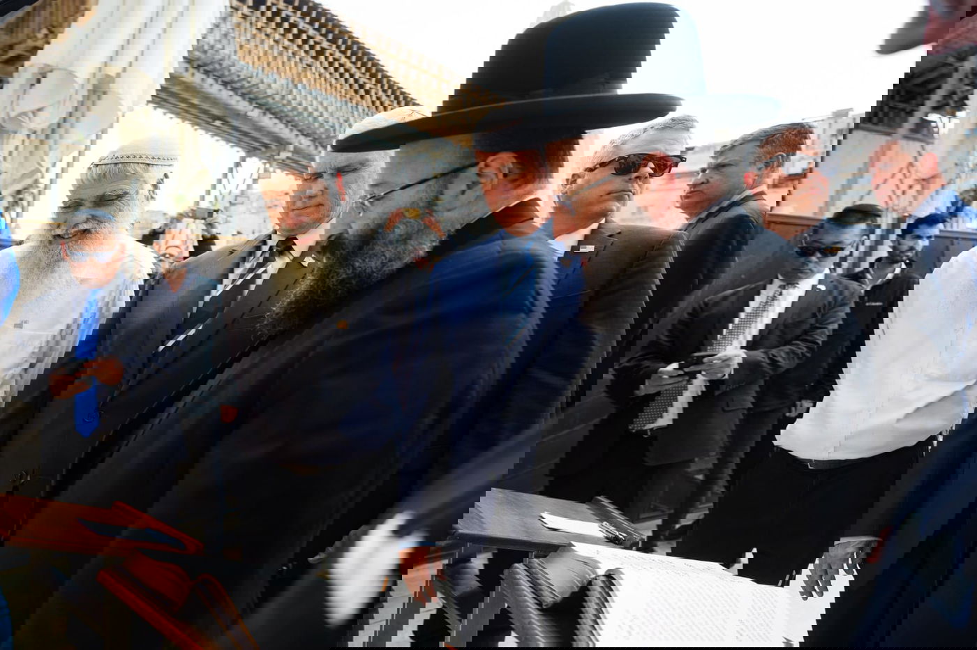 סגן הנשיא לשעבר פנס, הגיע לביקור בכותל