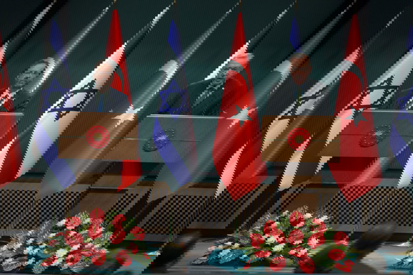 הנשיאים הרצוג וארדואן בהצהרה המשותפת, אמש