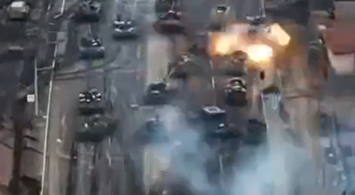 הטנקים התקבצו וחטפו מטח אוקראיני • צפו