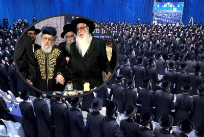 הראשון לציון והאדמו"ר רקדו, אלפי החסידים פרצו בשירה