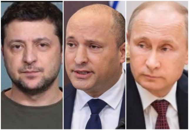 פוטין בנט וזלנסקי