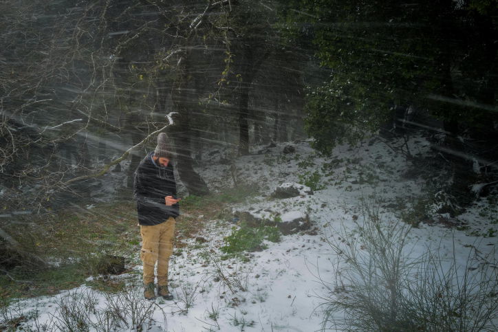 שלג בגולן, אתמול