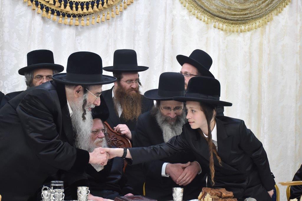 שמחת הבר מצווה לנכד האדמו"ר ממודז'יץ