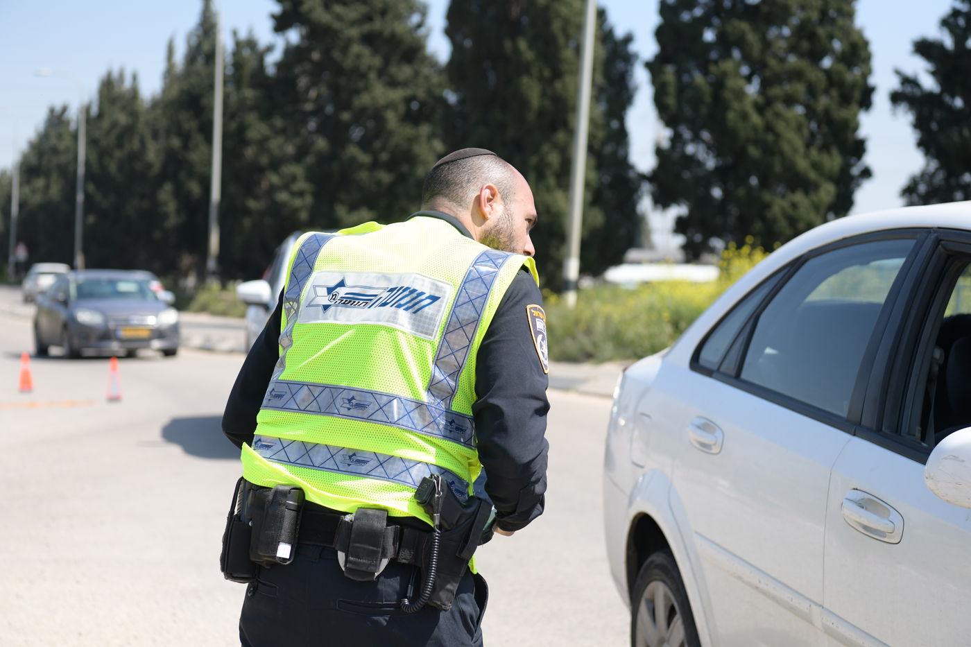 כך פעלה היום המשטרה בעיר חדרה • תיעוד