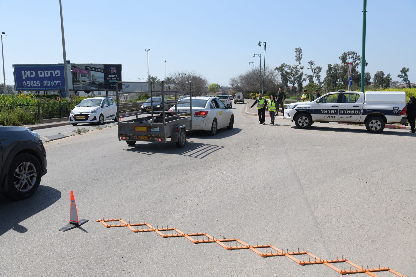 כך פעלה היום המשטרה בעיר חדרה • תיעוד