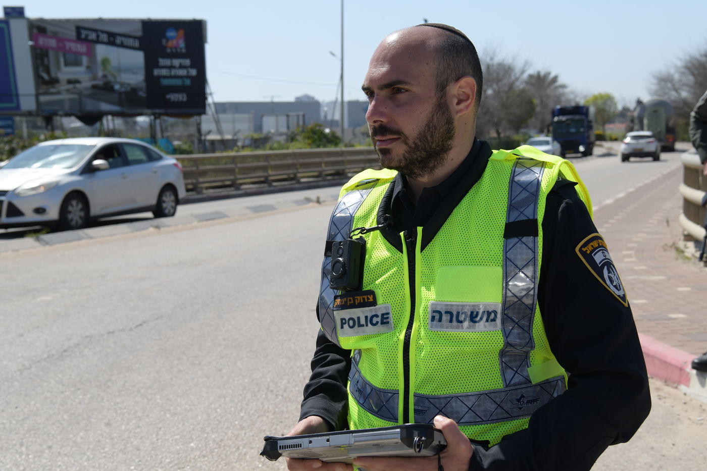 כך פעלה היום המשטרה בעיר חדרה • תיעוד