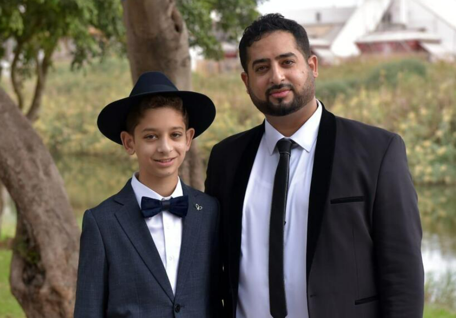 יעקב ישראל שלום הי"ד, עם בנו שילה שיחי'