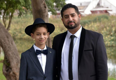 יעקב ישראל שלום הי"ד, עם בנו שילה שיחי'