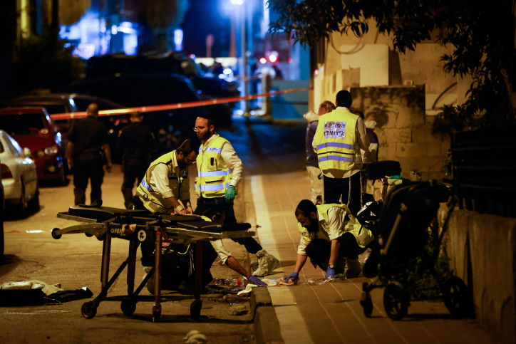 זירת הפיגוע בבני ברק