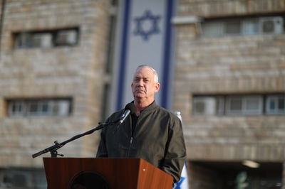 שר הביטחון גנץ בהצהרה