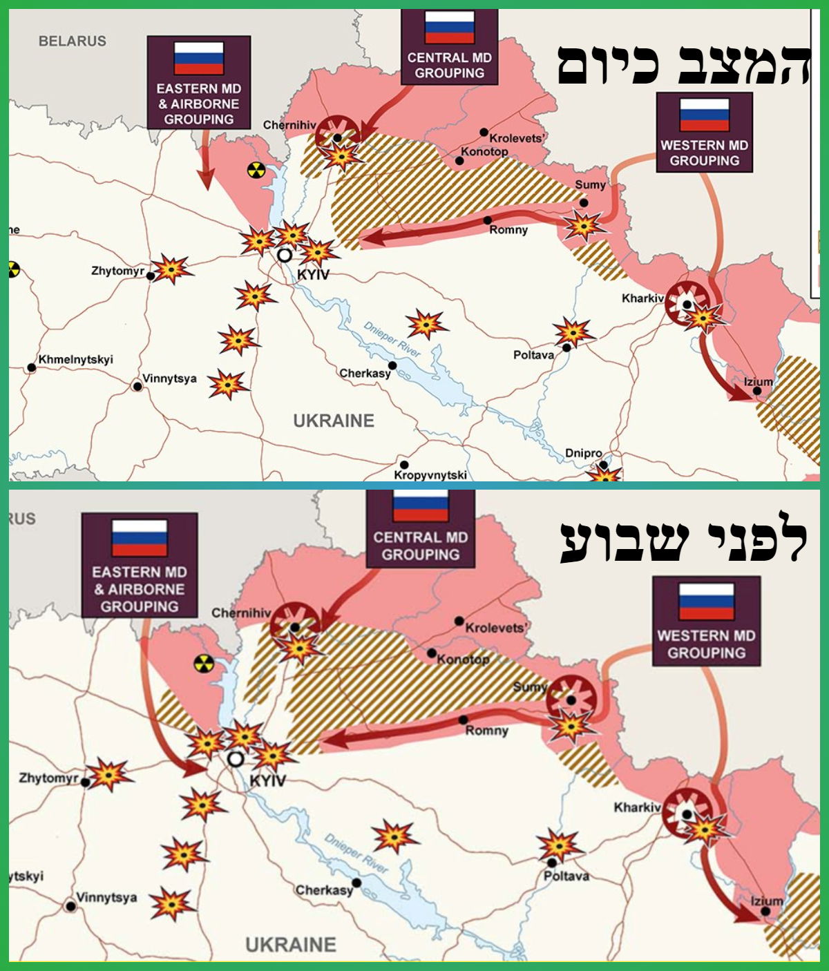 רוסיה נסוגה  או נערכת להפגזה מאסיבית? • תמונת מצב