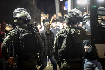 שוטרים במזרח ירושלים, אמש