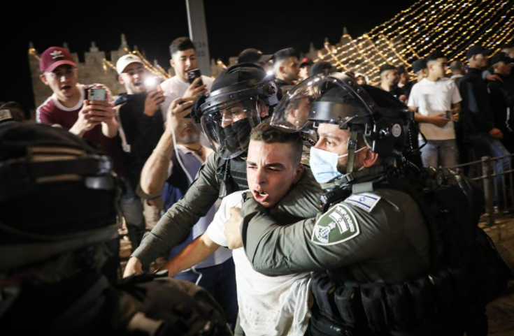 עימותים בשער שכם, אמש