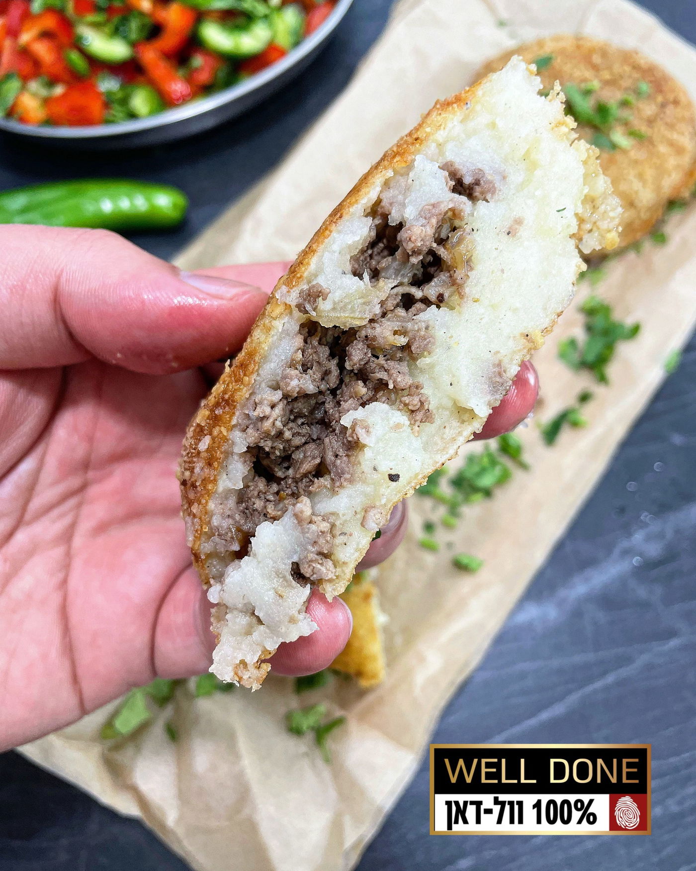 מתכון לפסטלה (בסטיל) - קציצות בשר עטופות בפירה של וול דאן