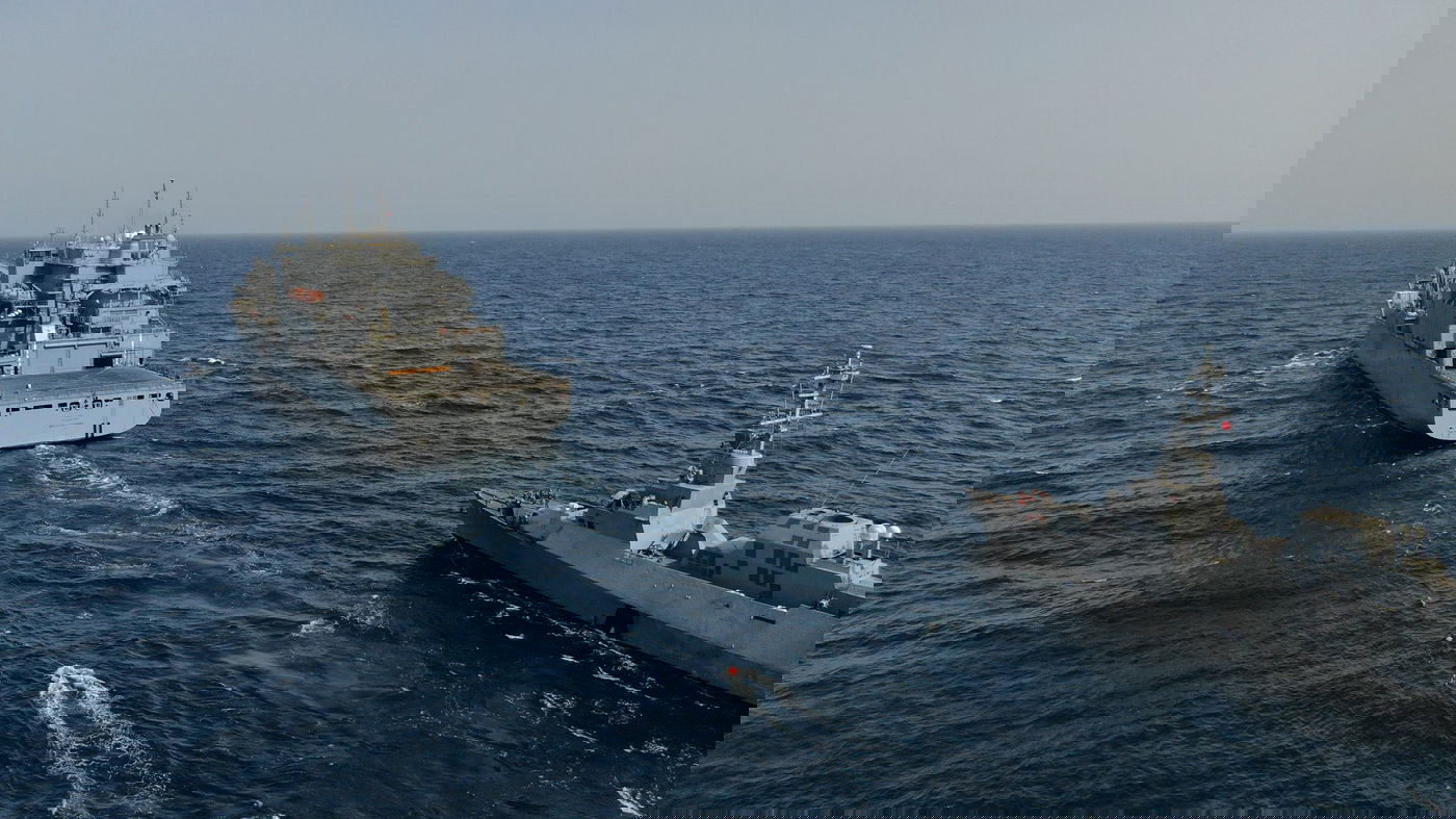 צפו: התרגיל של זרוע הים והצי החמישי