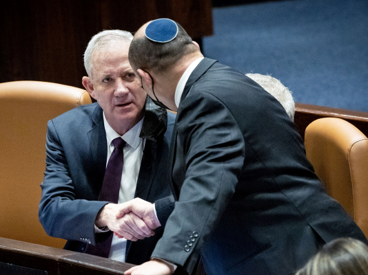 בנט וגנץ בכנסת