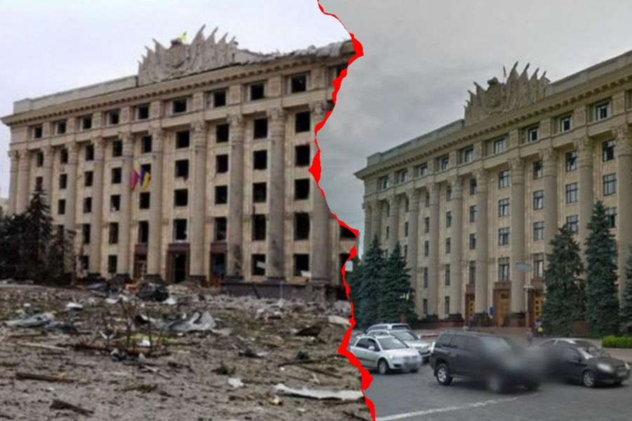 הכיכר המרכזית בעיר חרקיב