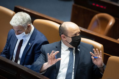 בנט ולפיד במליאה