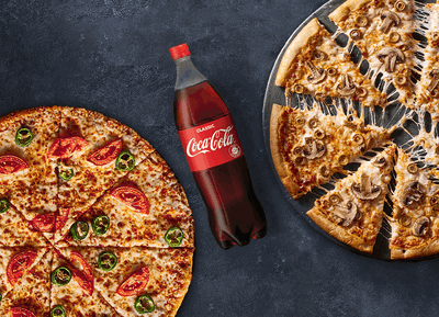 בדומינוס מהדרין - מגוון רחב של פיצות, כריכים מעולים, מגוון מוצרים נלווים וקינוחים