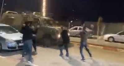 השלכת אבנים על חיילי צה"ל, הערב