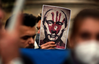 הפגנה נגד פוטין ברומא, ארכיון